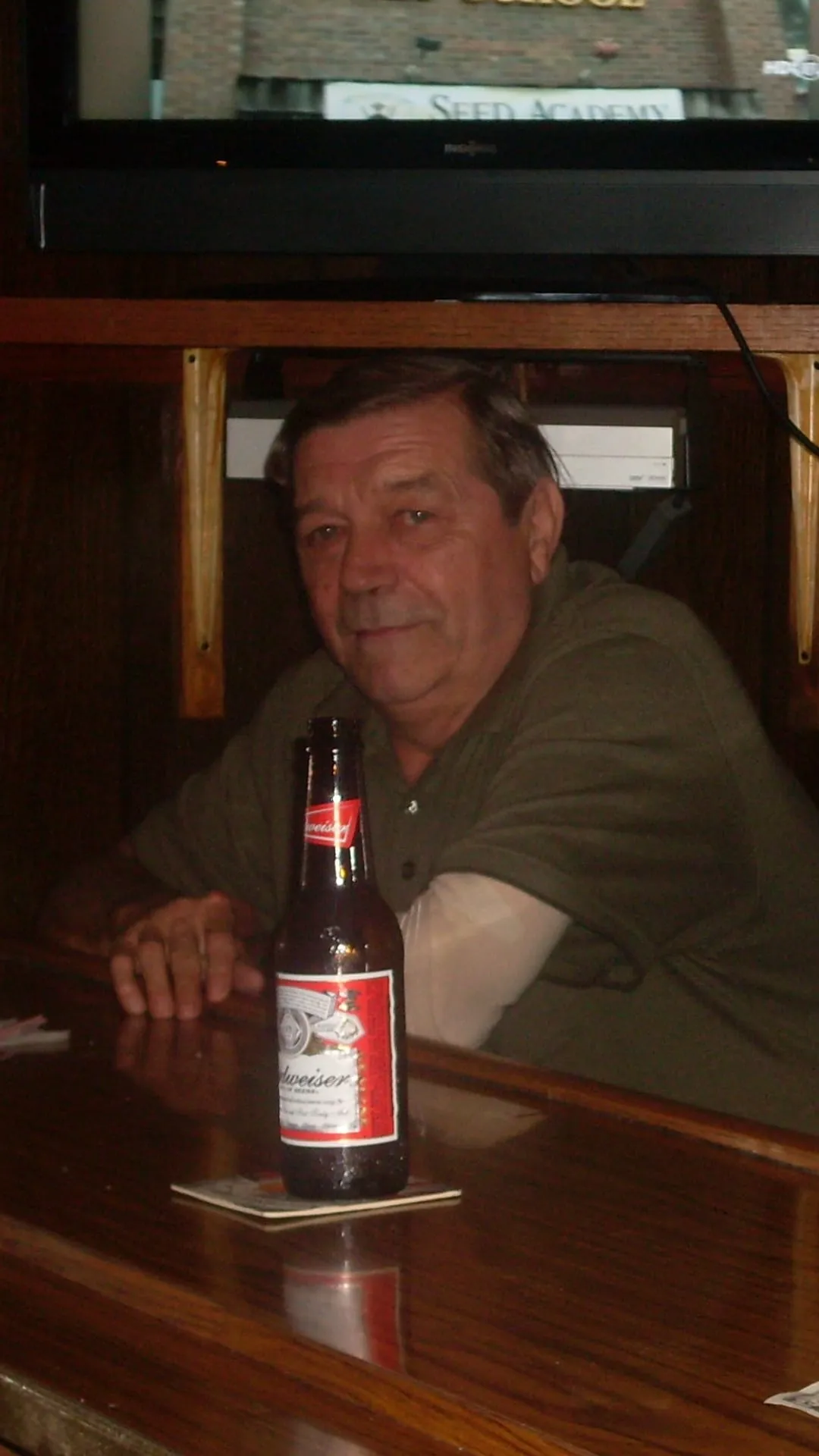 Pat Rocca at the bar