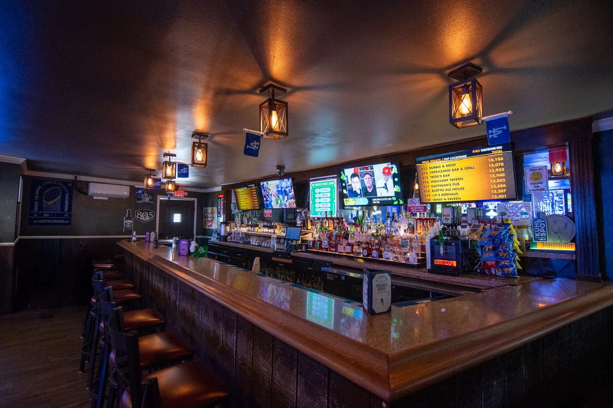 Bar area at The Greatest sports bar Hawthorne